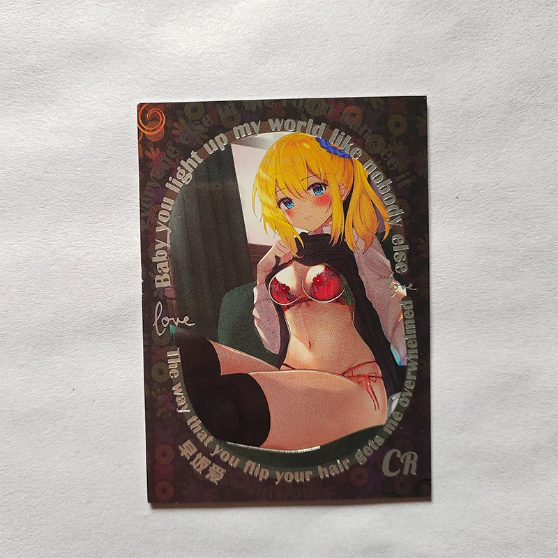 Anime Goddess Story CR Cards Keqing Barbara Shenhe Lumine Ningguang Collectible Cards Christmas Birthday Gifts Children's Toys