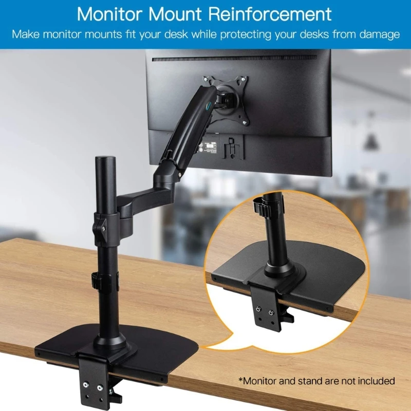 Mount Reinforcement Plate Large Table Mounting Bracket For C Clamp Installation Desk Bracket Support Dropsale