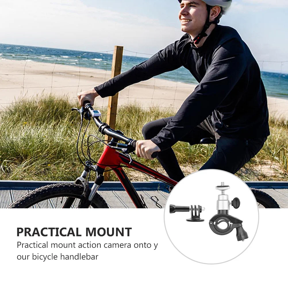 

Handlebar Holder for Action Camera 360 Degree Rotatable Fixed Stand Up to 30mm Diameter Handlebar Compact and Stylish