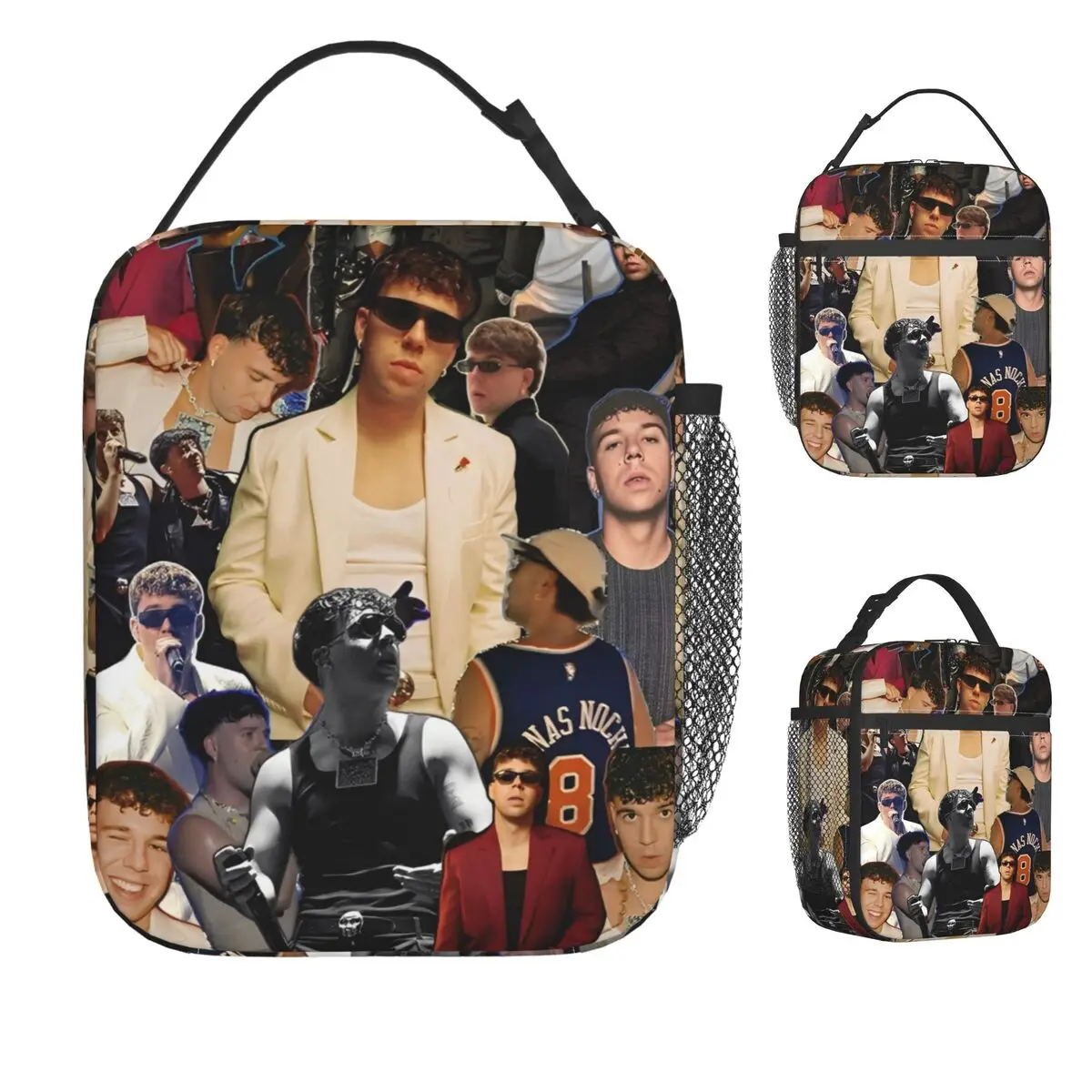 

Rapper Quevedo Spanish Singer Lunch Bag Portable Lunch Box Travel Designer Cooler Bag Fashion Waterproof Tote Food Bags