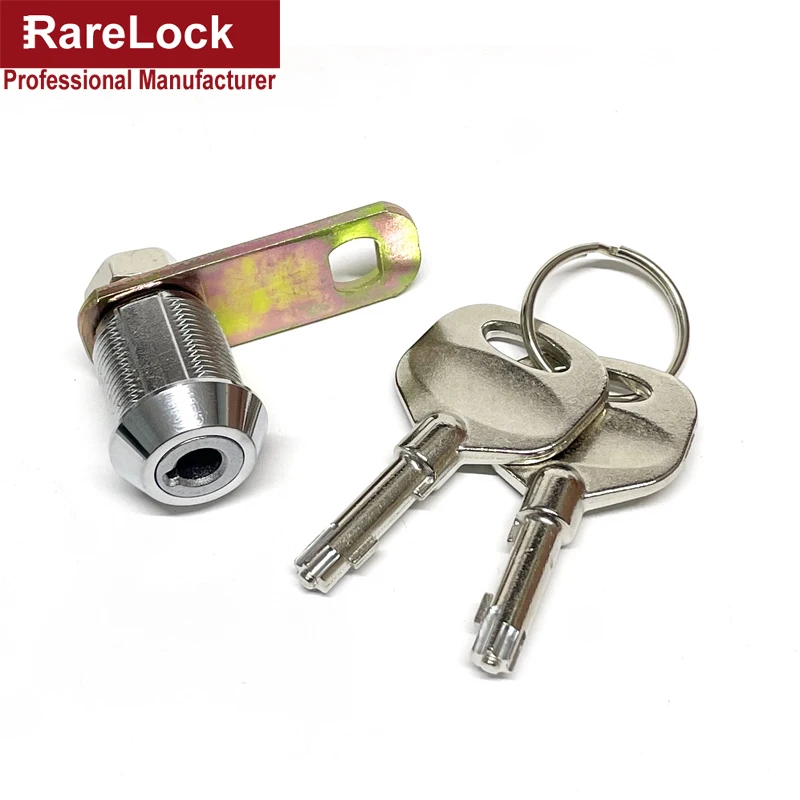 Cabinet Cam Lock for ATM Cash Box Safe- Box Equipment with Brass Key High Security DIY Hardware Rarelock MMS364 G