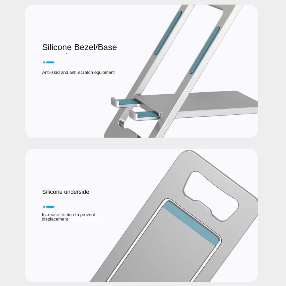 

Aluminum Mobile Phone Holder Adjustable Lightweight Phone Support Stand Anti-slip Multi-functional Bottle Opener for Home Office