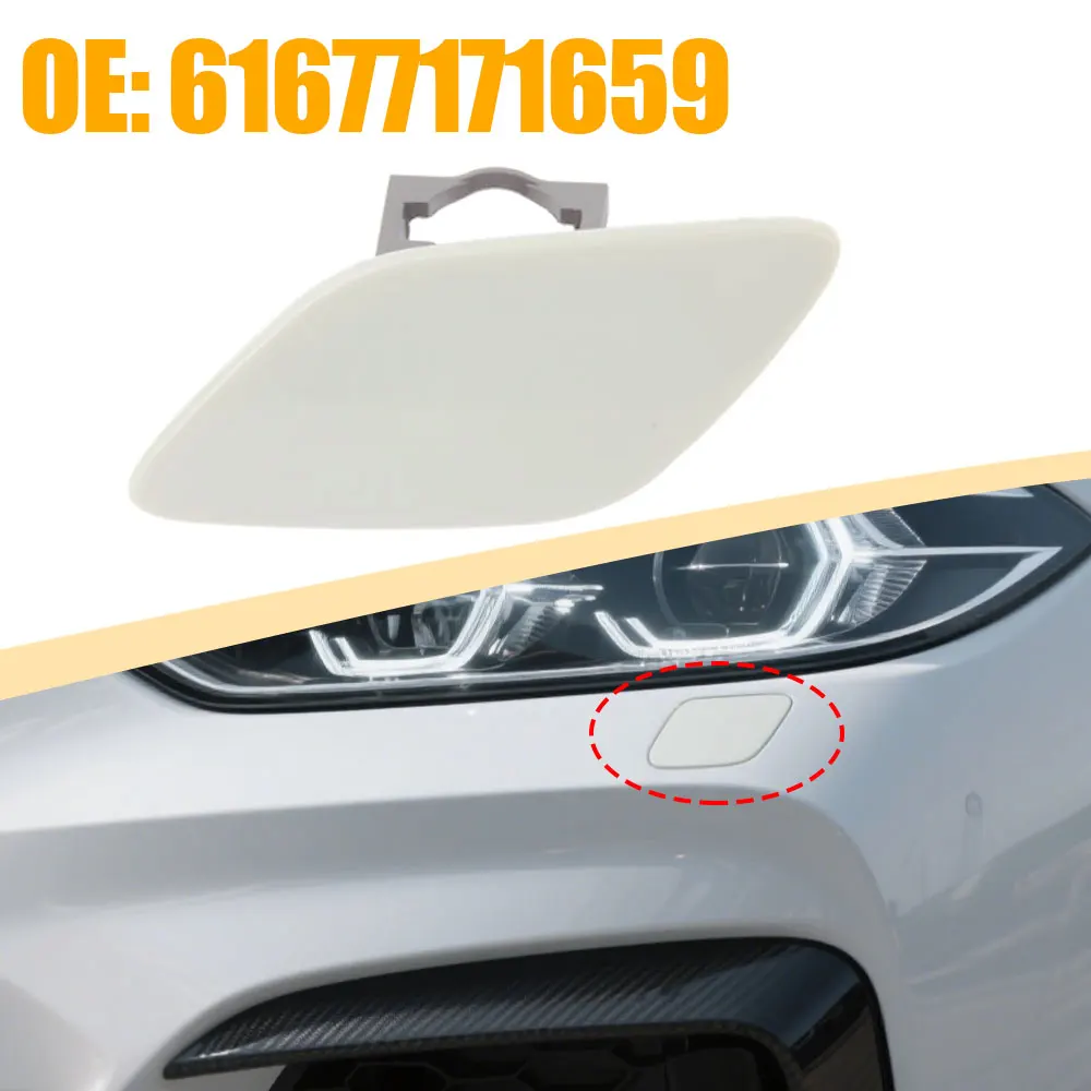 

1x Car Front Bumper Wash Jet Cap Headlight Nozzle Cover for BMW E92 E93 316 320 323 325 328 330 335 Coupe Convertible 2006-2009