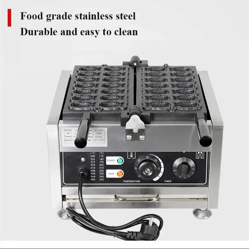 

Электрическая или газовая вафельница для тайяки с антипригарным покрытием, мини-аппарат для приготовления закусок в форме рыбы, из нержавеющей стали