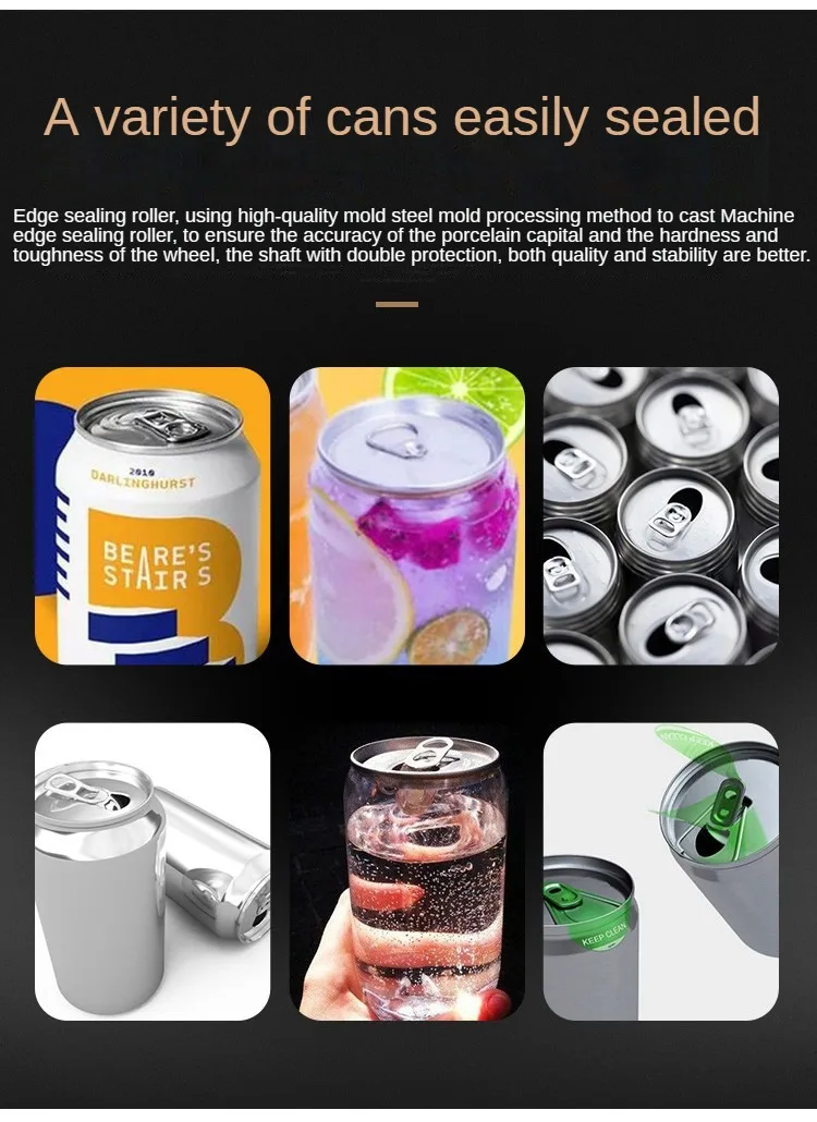 QLS-180 AutomaticMachine Aluminum Beer Can Sealer Milk Sealing Machine Beverage Bottle Sealing Machine