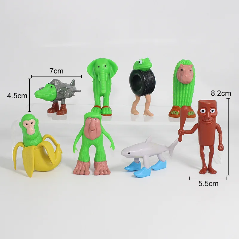 Tung Tung Tung Sahur Tralalero Tralala ตัวเลขของเล่น Figurine Collector's Figure Action Shimpanzini Bananini เครื่องประดับตุ๊กตา