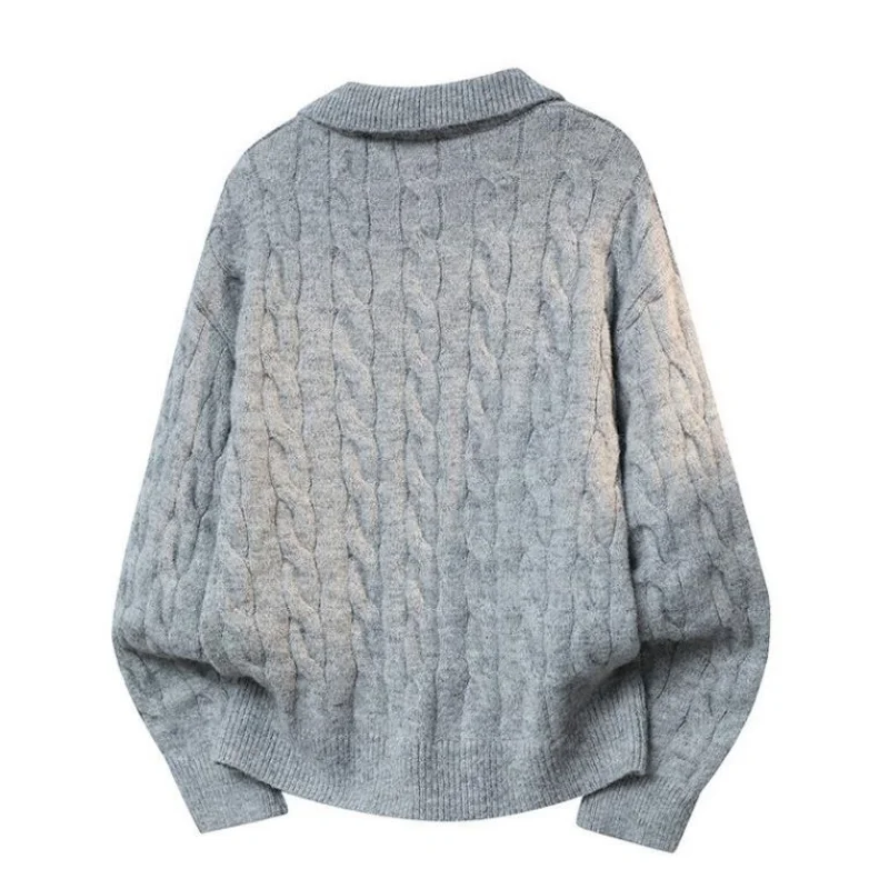 Winter Fashion Cardigan sweater Trendy Warm Home Leisure Sweaters Comfortable Versatile Breathable Men's High Quality Collar Top