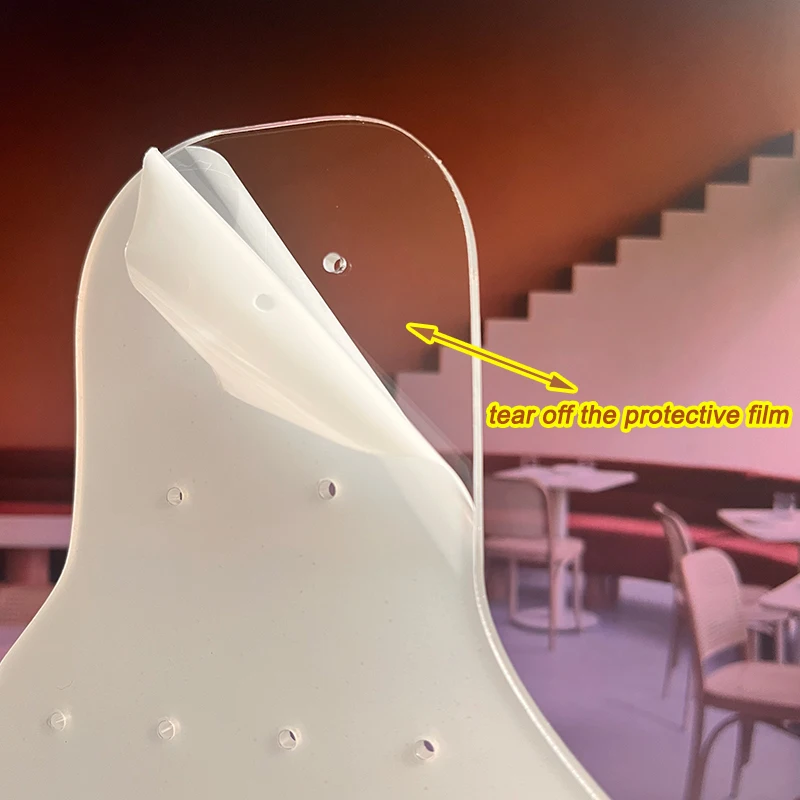 Acrylic Earring Display Rack Geometric Irregular Clear Transparent Board Ornaments Decoration Accessories Jewelry Storage Stands