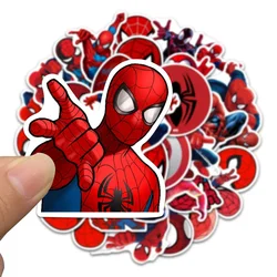 Disney-スパイダーマンキッズステッカー、クールなおもちゃ、DIYデカール、スケートボード、文房具、ノートブック、ラップトップ、子供用漫画ステッカー