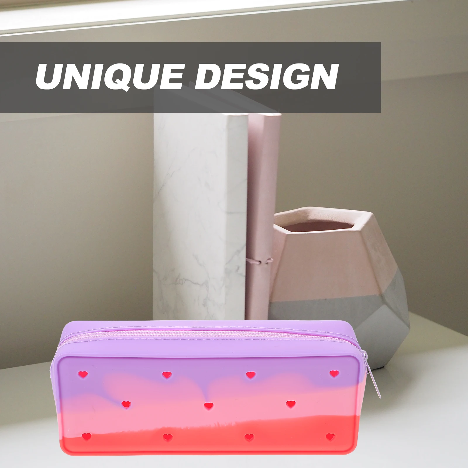 

Silicone Pencil Case Large Capacity Pen Bag Cute Holder Aesthetic Colored Pouch Kids Student Stationery ganizer Portable Gift