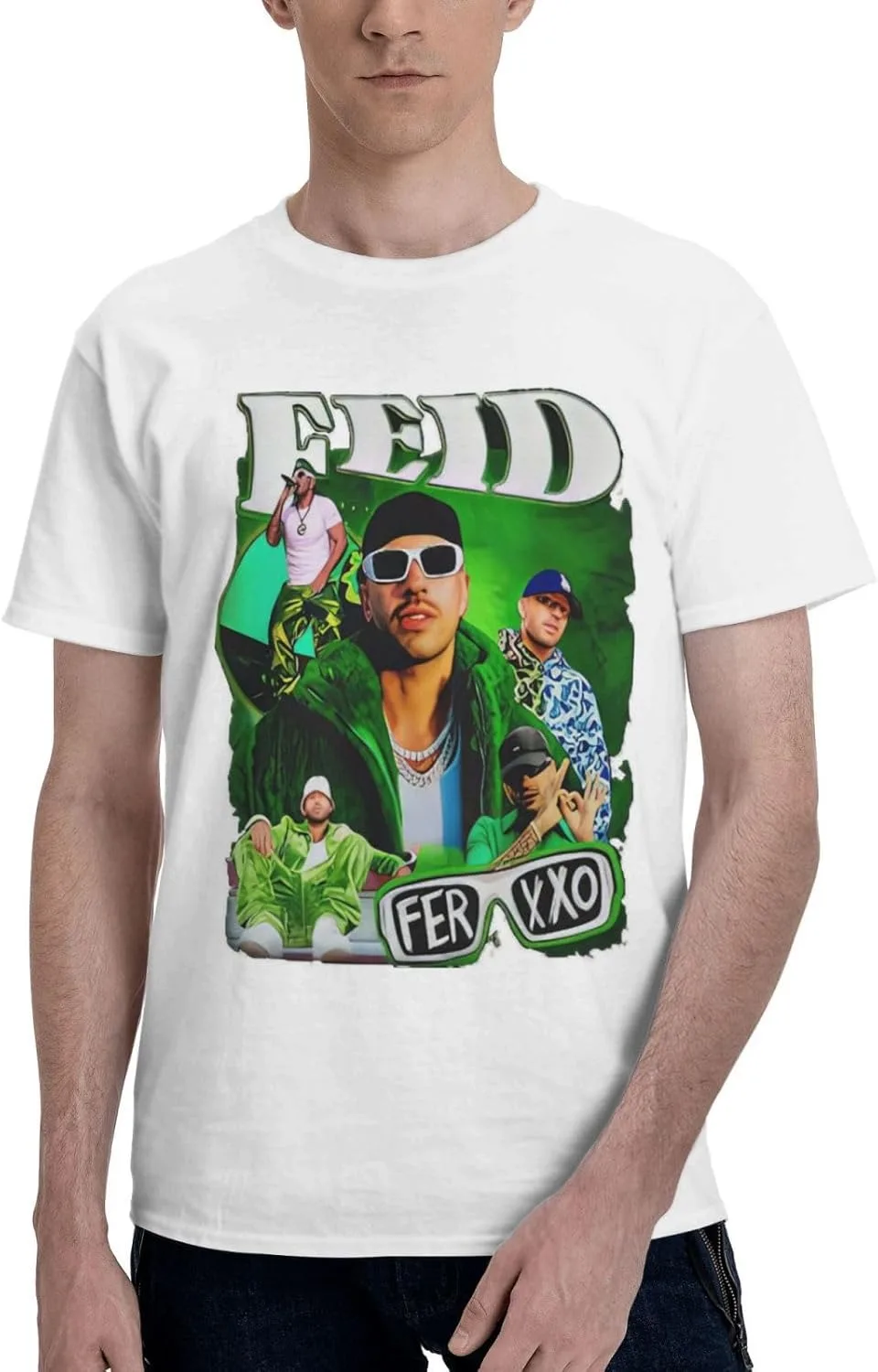 

Ferxxo Feid TShirt Unisex Vintage 90s T-Shirt Streewear Men and Woman Short Sleeve Funny TShirt Tops