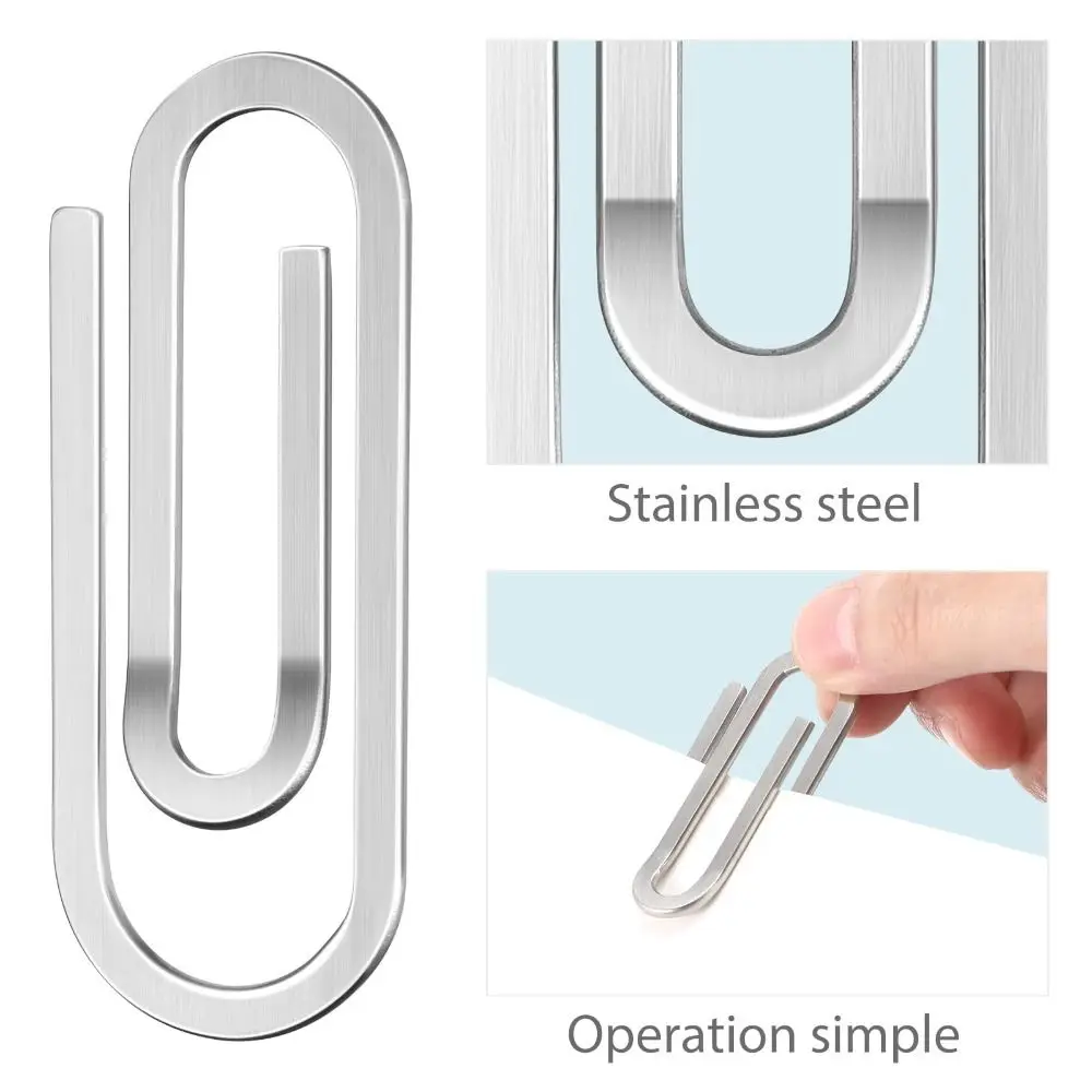 2025 NEW Creative Money Clips Ultra Thin Stainless Steel Paper Clip Wallet Minimalist Front Pocket Wallet Daily Carry