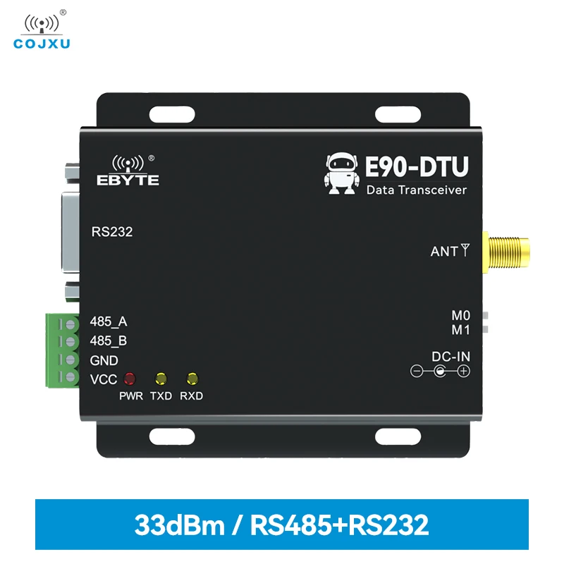 LoRa Indusrtail Wireless Digital Radio RS485 RS232 COJXU E90-DTU(433L33)-V8 Modbus TCP to RTU 12KM Anti-Jamming Wireless Modem