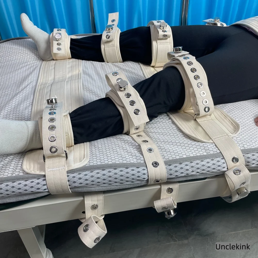 Magnetic Restraint for Mental Hospital Medical Asylum Restraints Magnetic Locking Cuffs Full Body Immobilization Belt Bed Ties view 5