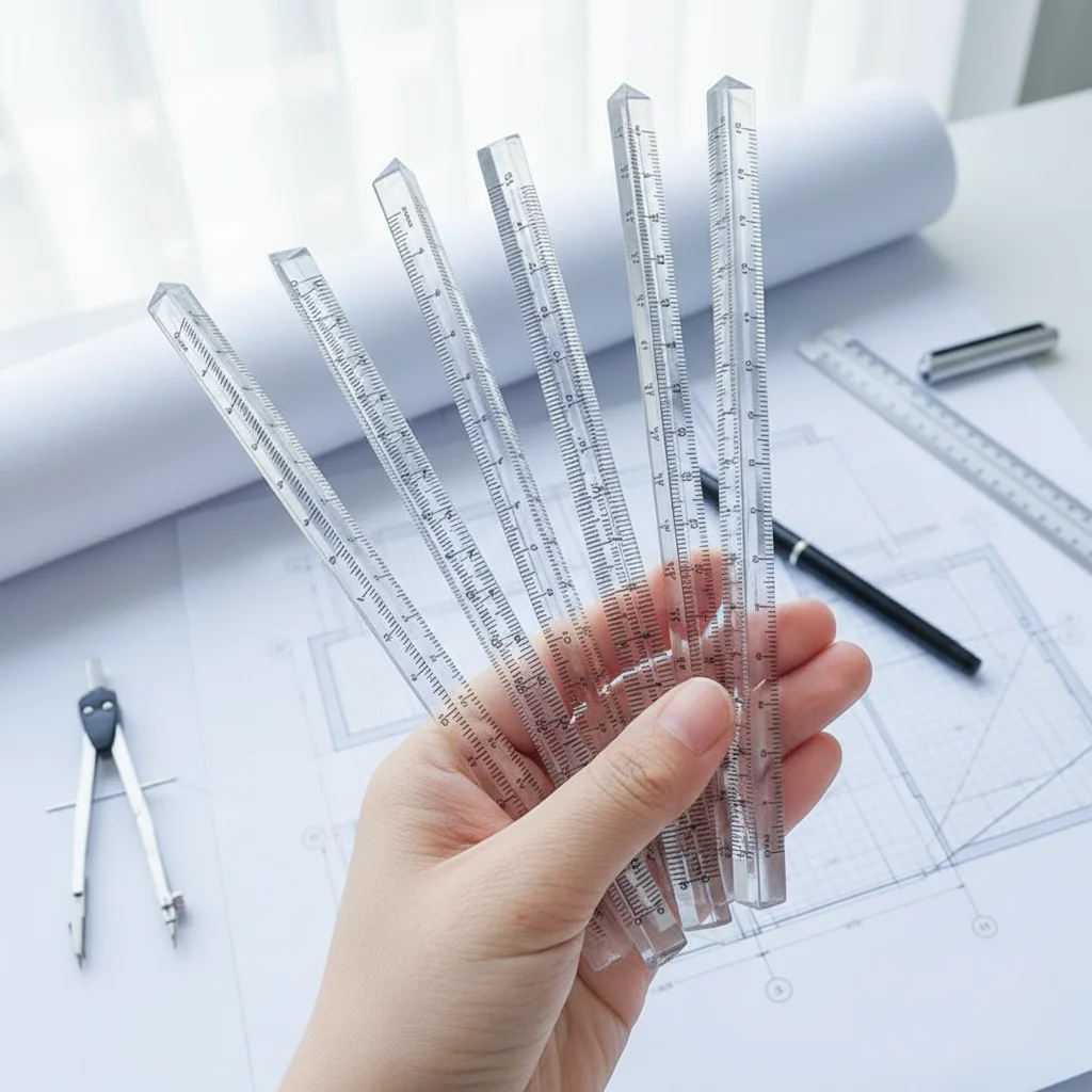 

Transparent Triangle Ruler 1PC School Office Supplies Drafting Tool 30cm Durable Clear Plastic