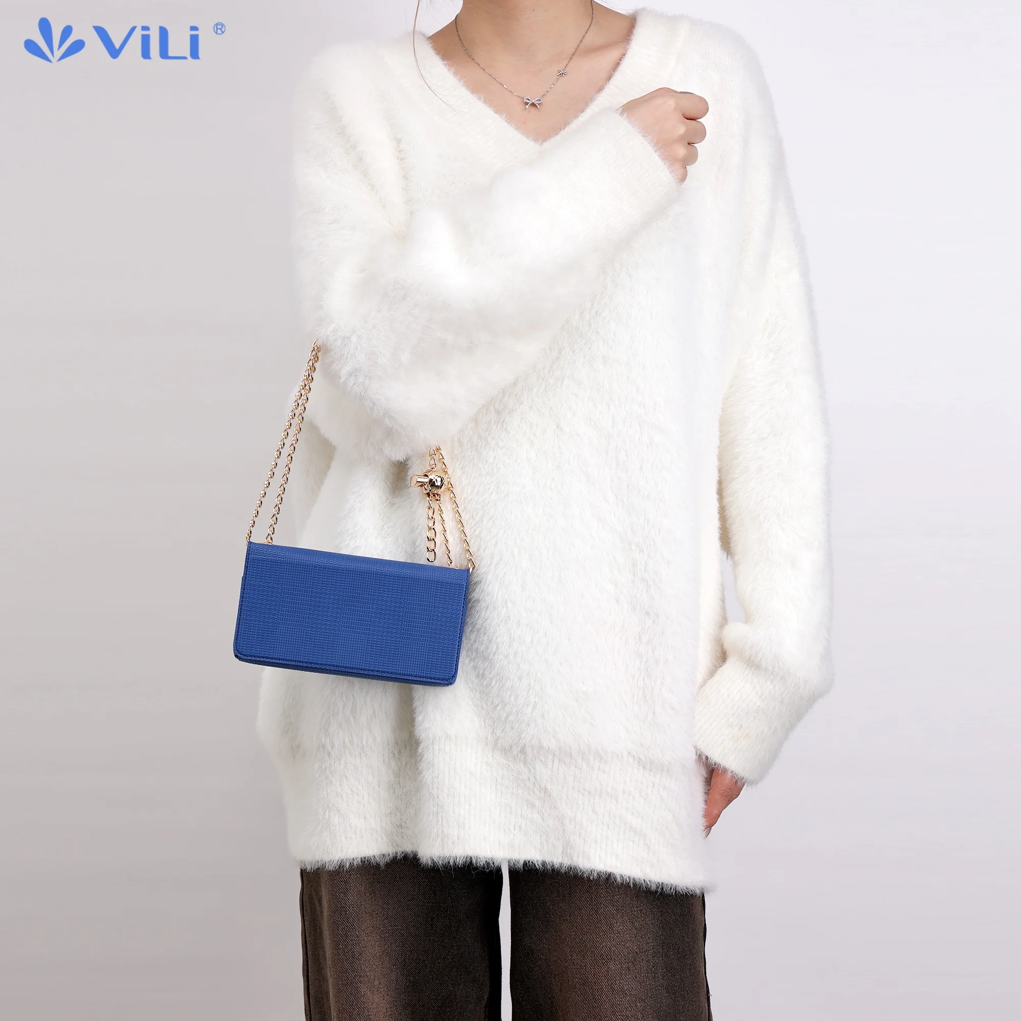 ViLi Mobile Phone Bag for iPhone 16 15 14 13 Pro Max, Sling Bag, Card Bag, Zipper Crossbody phone case, Card Holder Wallet