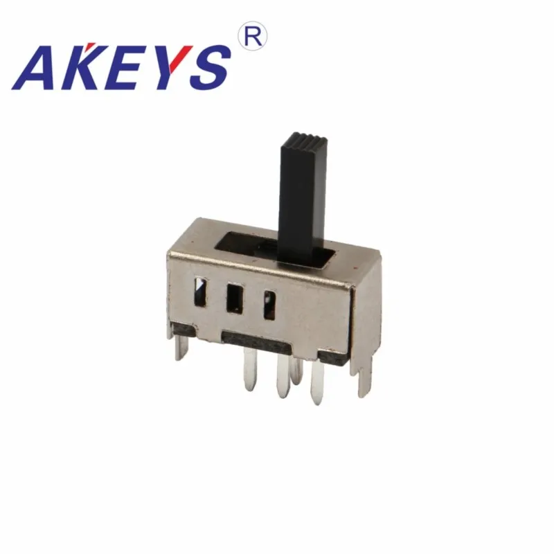 10PCS SS-13F03 1P3T Single pole three throw 3 Position slide switch DIP 4 pin verticle type with 2 fixed pin for hair dryer