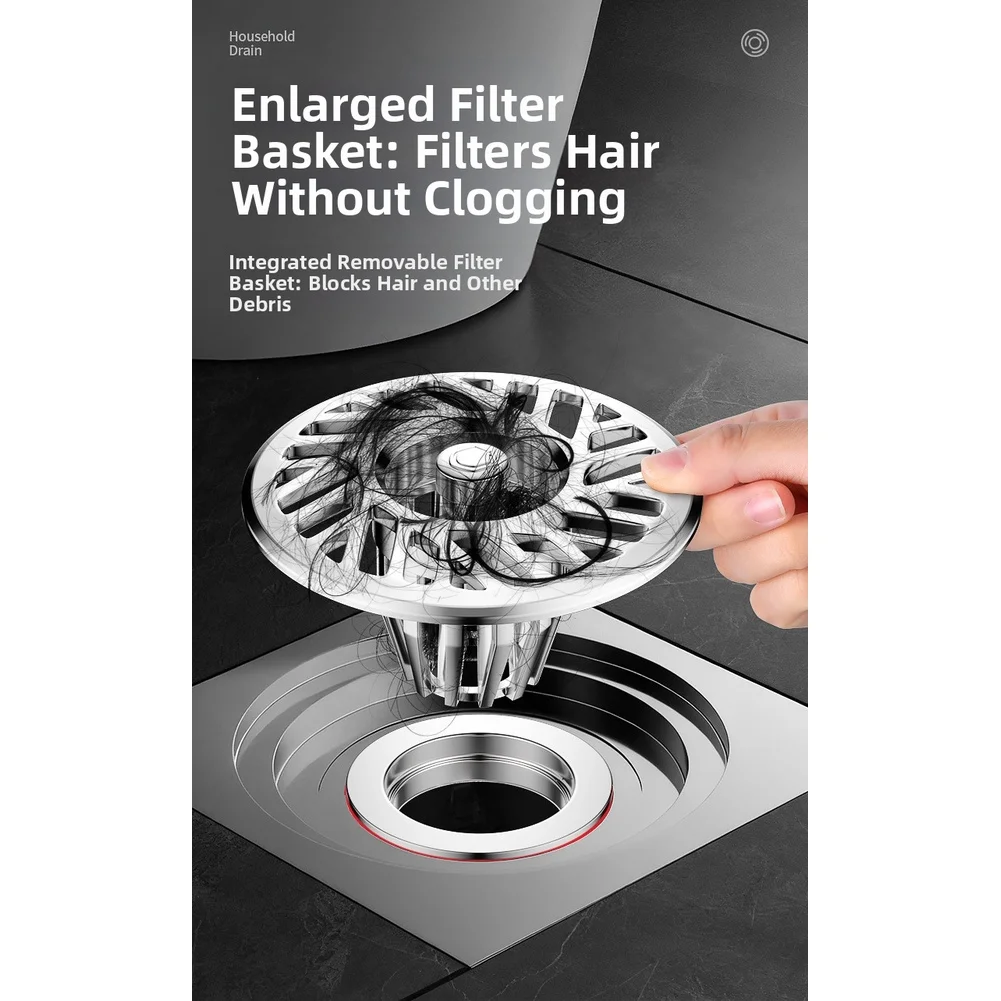 Magnetic Floor Drain Cover Smell Hair Catcher For Bathroom Sewer Pipe Clog Device Standard 33mm-43mm Plumbing Tool