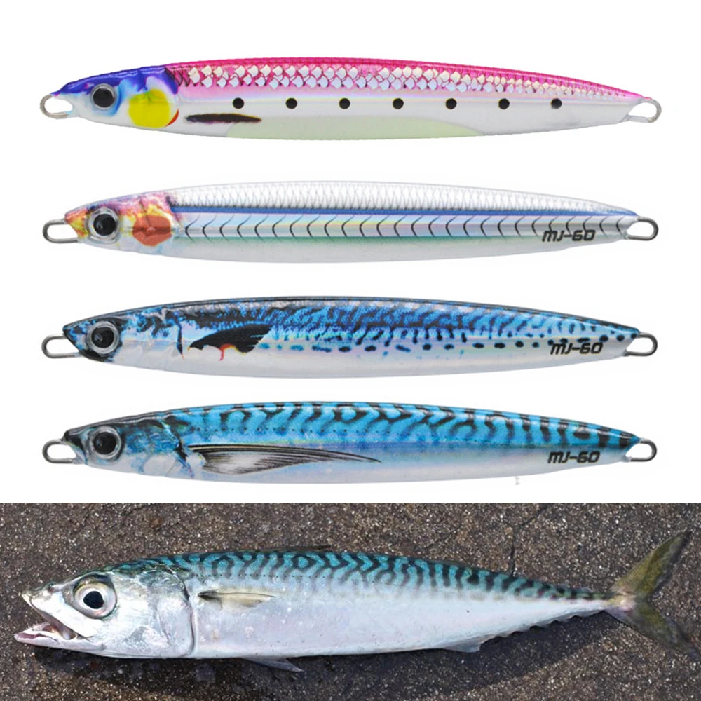 

Mackerel Metal Jig 40g60g80g100g120g150g200g 3D Jigpara Slow Jig Shore Jigging Saltwater Fishing Tuna Lure for Mahi Marlin Wahoo