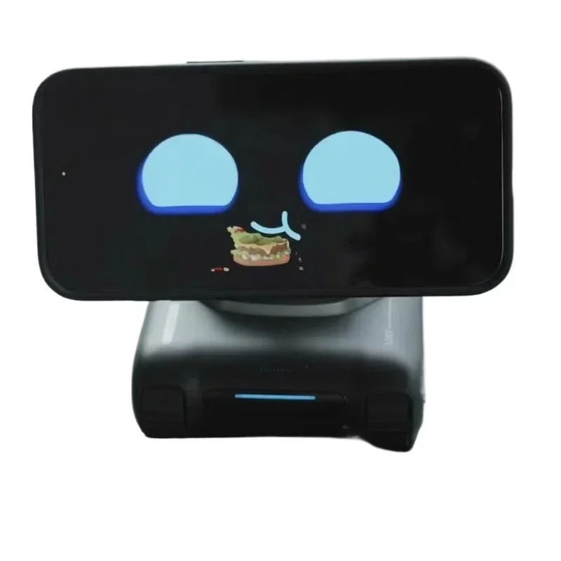 Smart desktop robot Mobile phone AI facial recognition gesture interactive voice conversation