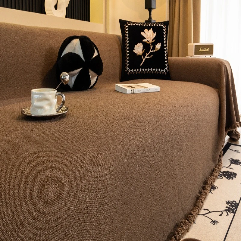 1PC Waterproof Sofa Cover Cloth Anti Cat Scratch Non Sticky Hair Full Cover Sofa Towel Slipcover Pet Friendly Home Living Room