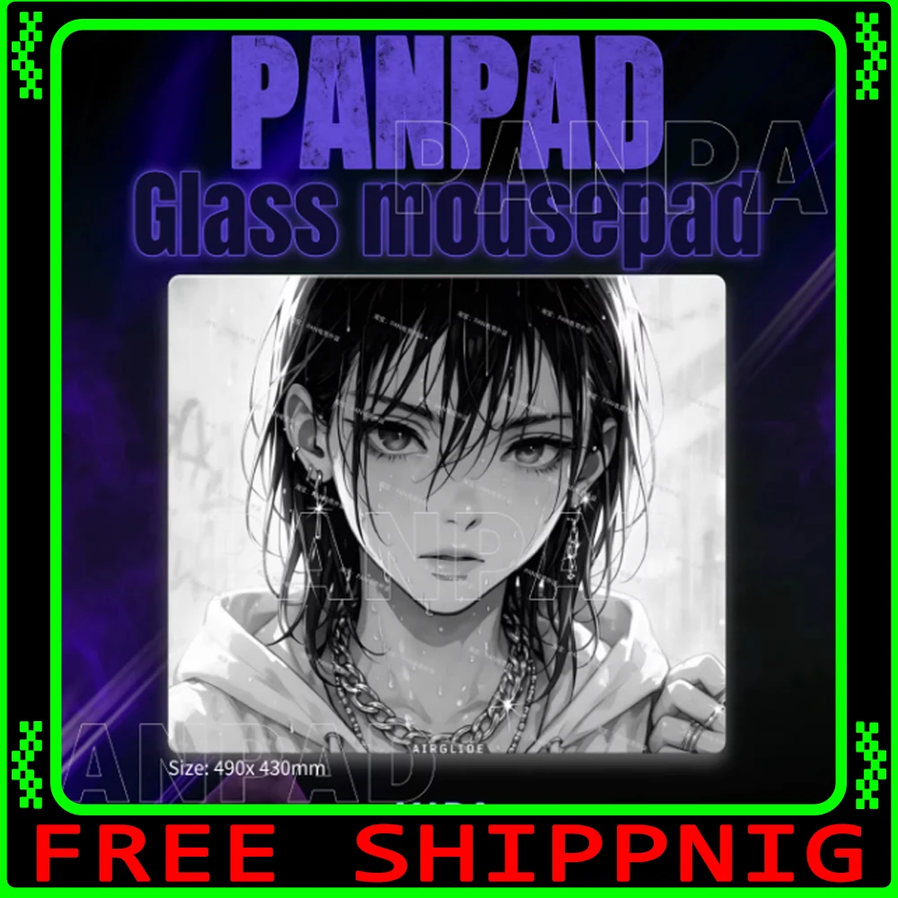 

PANPAD X MIRA Tempered Glass Mousepad Smooth Speed Mouse Pad Wearable Dirt Tolerance For CSGO APEX Valorant Pc Accessories Gifts