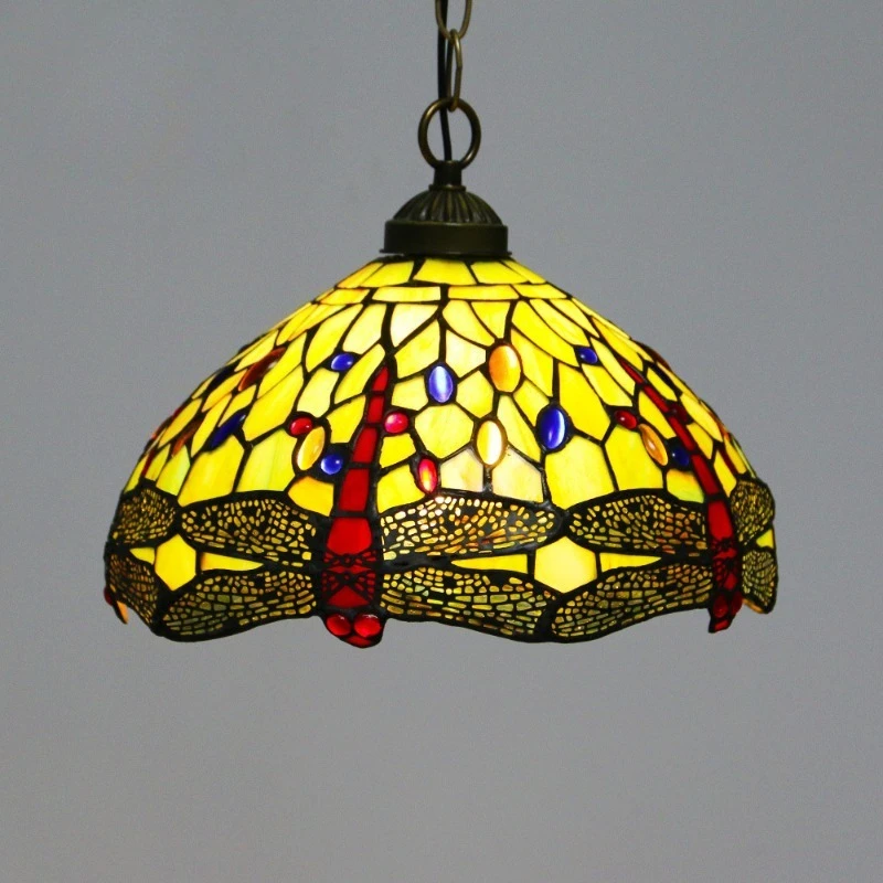 Retro Baroque Pendant Lights Designer Handmade Glass Lampshade Hanging Lamps Restaurant Hotel Bar Counter Atmosphere Chandelier