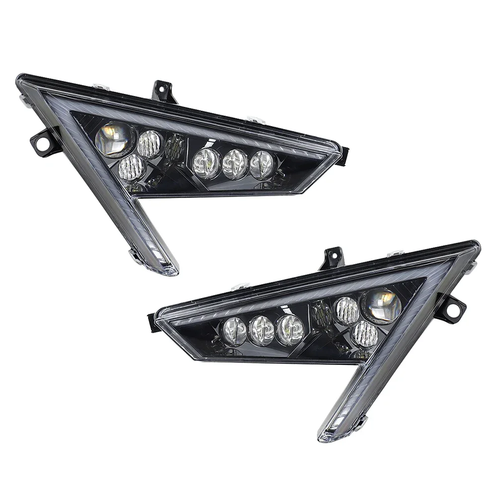 

For 2020-2021 Polaris RZR PRO XP 4 LED Headlight w/Daytime Running Light Front Headlamp