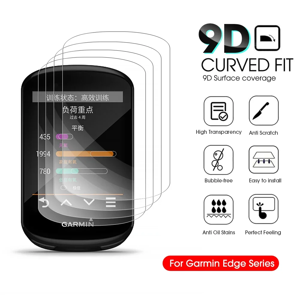 Glass For Garmin Edge1040 1030 820 830 840 520 530 540 130 Explore 2 GPS Bicycle Stopwatch Screen Protector HD Clear Film Guard