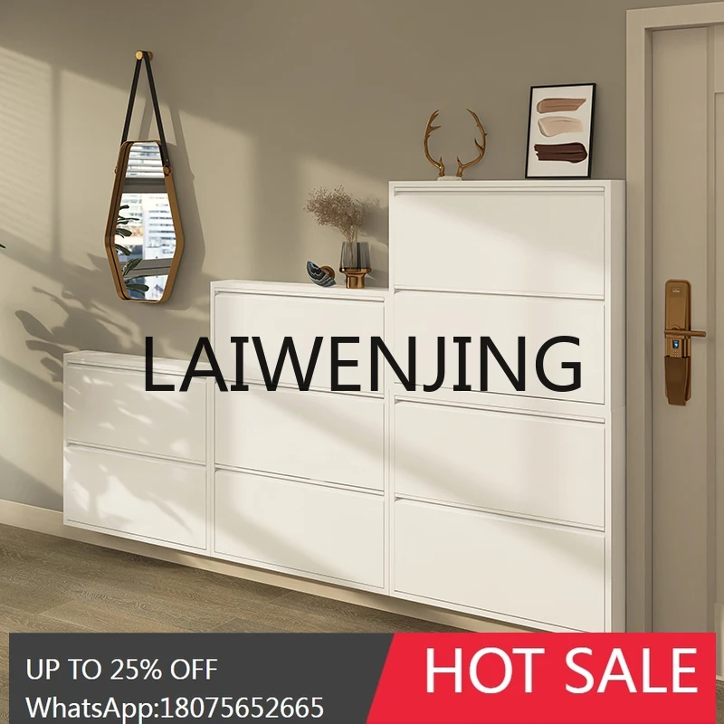 Ultra-Thin Shoe Cabinet Home Integrated New Popular 12cm Modern Simple Large Capacity Entrance Cabinet