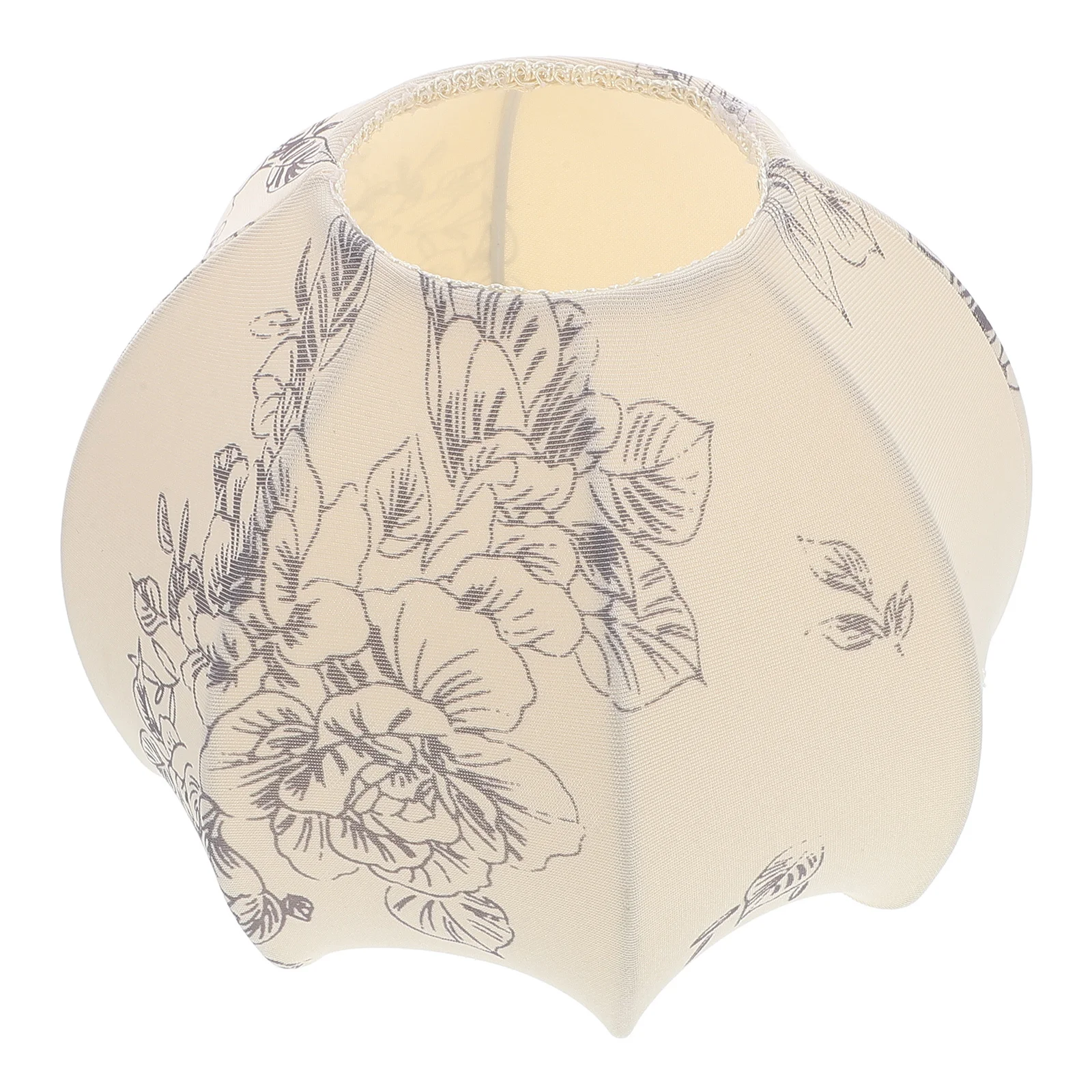 

Mushroom Cloth Lampshade Floral Style for Bedroom Living Room Table Floor Lamp Ceiling Light Fixture Wall Sconce