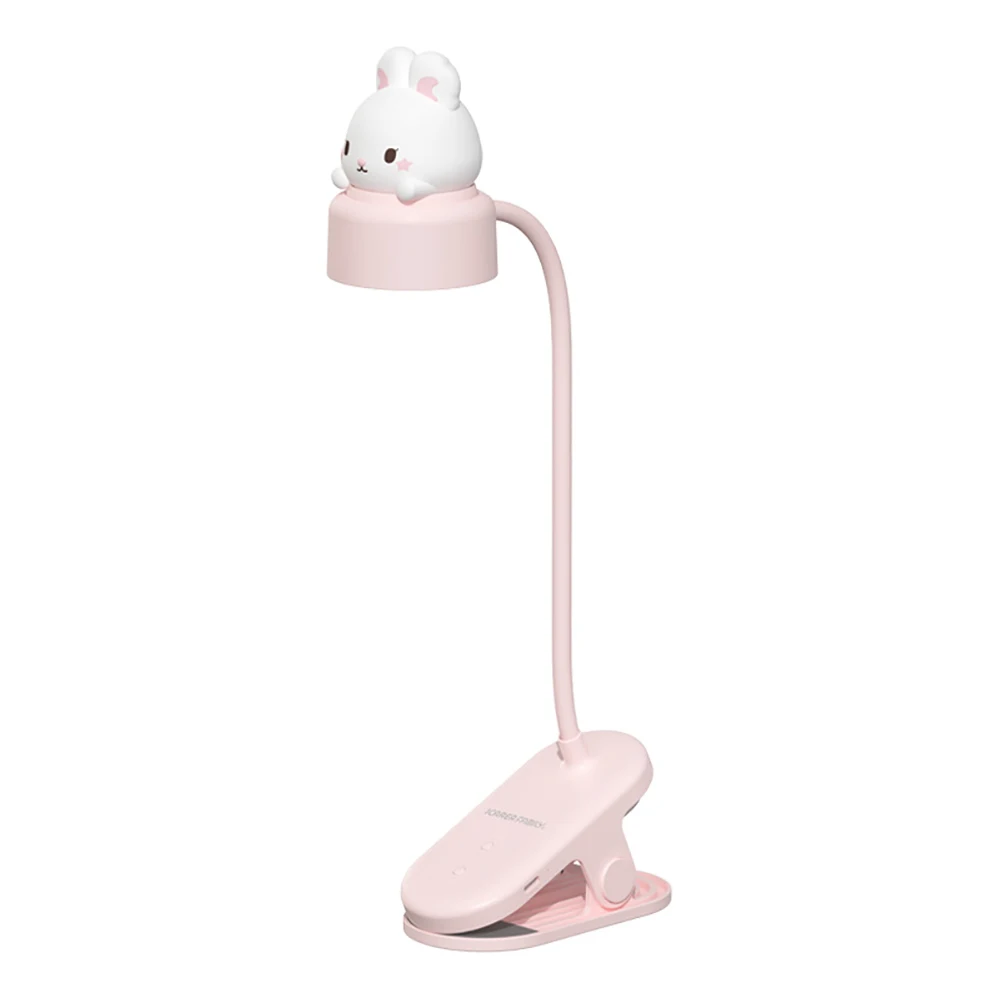 

Cartoon LED Clip Table Desk Lamp USB Rechargeable Small Night Light Reading Light Adjustment Eye Protect Book Light