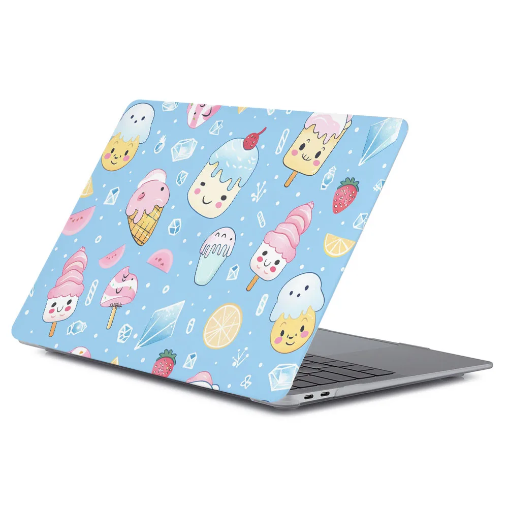 Laptop Case for MacBook Pro 16 Case M3 M4 A3403 Funda for MacBook Pro 13 M1 M2 A2338 Ice cream dessert printed outer shell