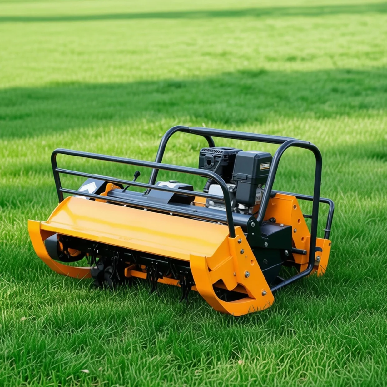 

Настраиваемая бензиновая газонокосилка-робот с дистанционным управлением, сверхмощная, с низким расходом топлива, длительным временем работы и навесным оборудованием типа «косилка-измельчитель»