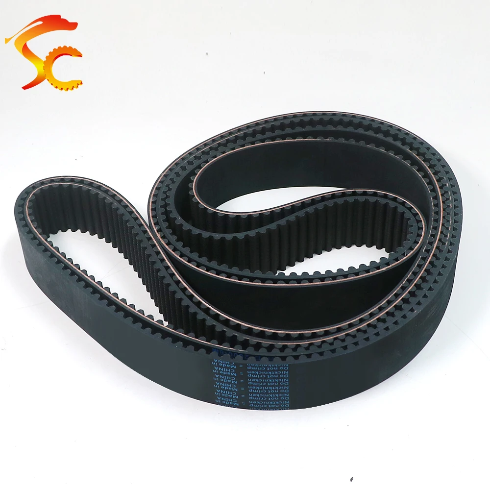 ONEFIRE HTD 8M Timing Belt 8M-2752/2800/2832/2880/2920 Width 20/25/30/40mm Circular Arc tooth  Rubber Closed Loop Belt