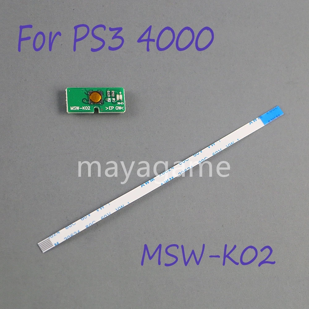 

30sets Replacement Power ON OFF Switch Board PBC Card For PS3 Super Slim MSW-K02 CECH-4000 4001 40xx with Cable