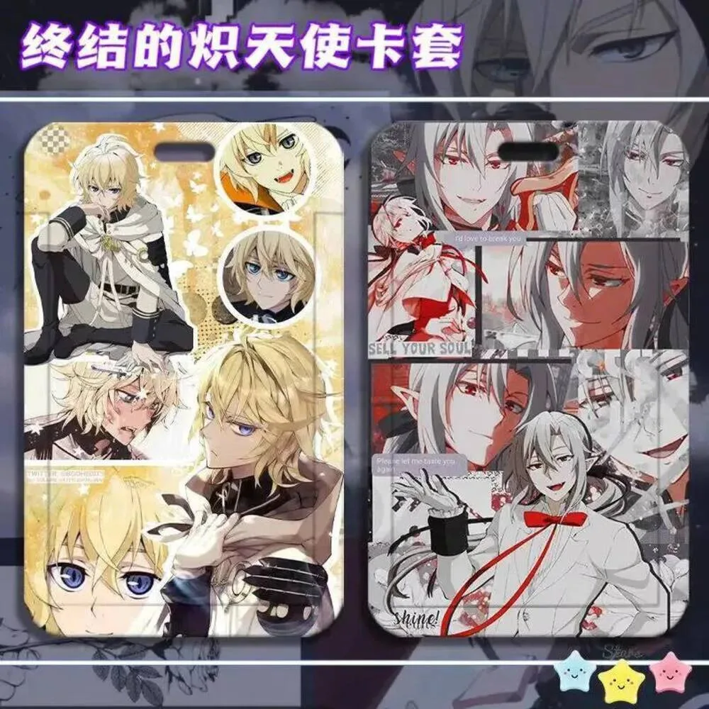

2024 New Seraph Of The End Hyakuya Mikaela Protector Anime Cover Student Meal Badge ID Card Holder