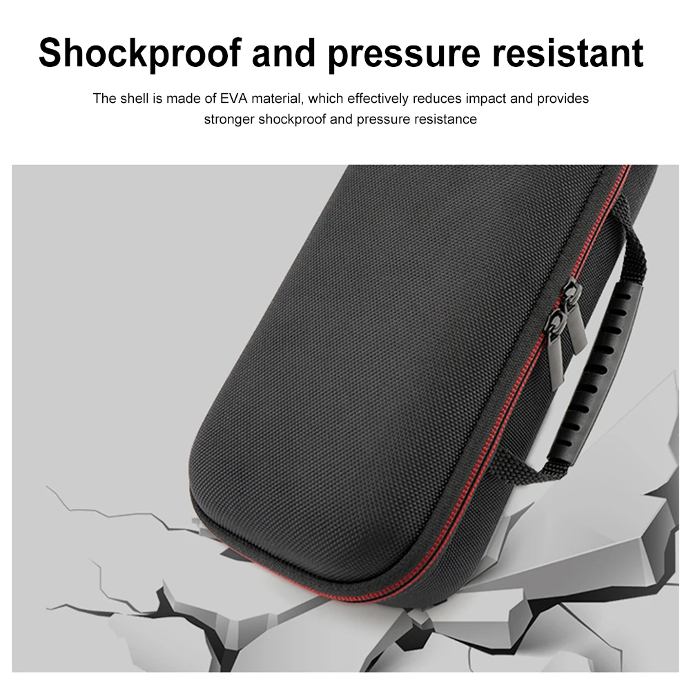 

Ручная дорожная сумка с двумя микрофонами и застежкой-молнией, жесткая сумка из ЭВА с двойным беспроводным микрофоном для приема, адаптеров, зарядного устройства для батарей AA