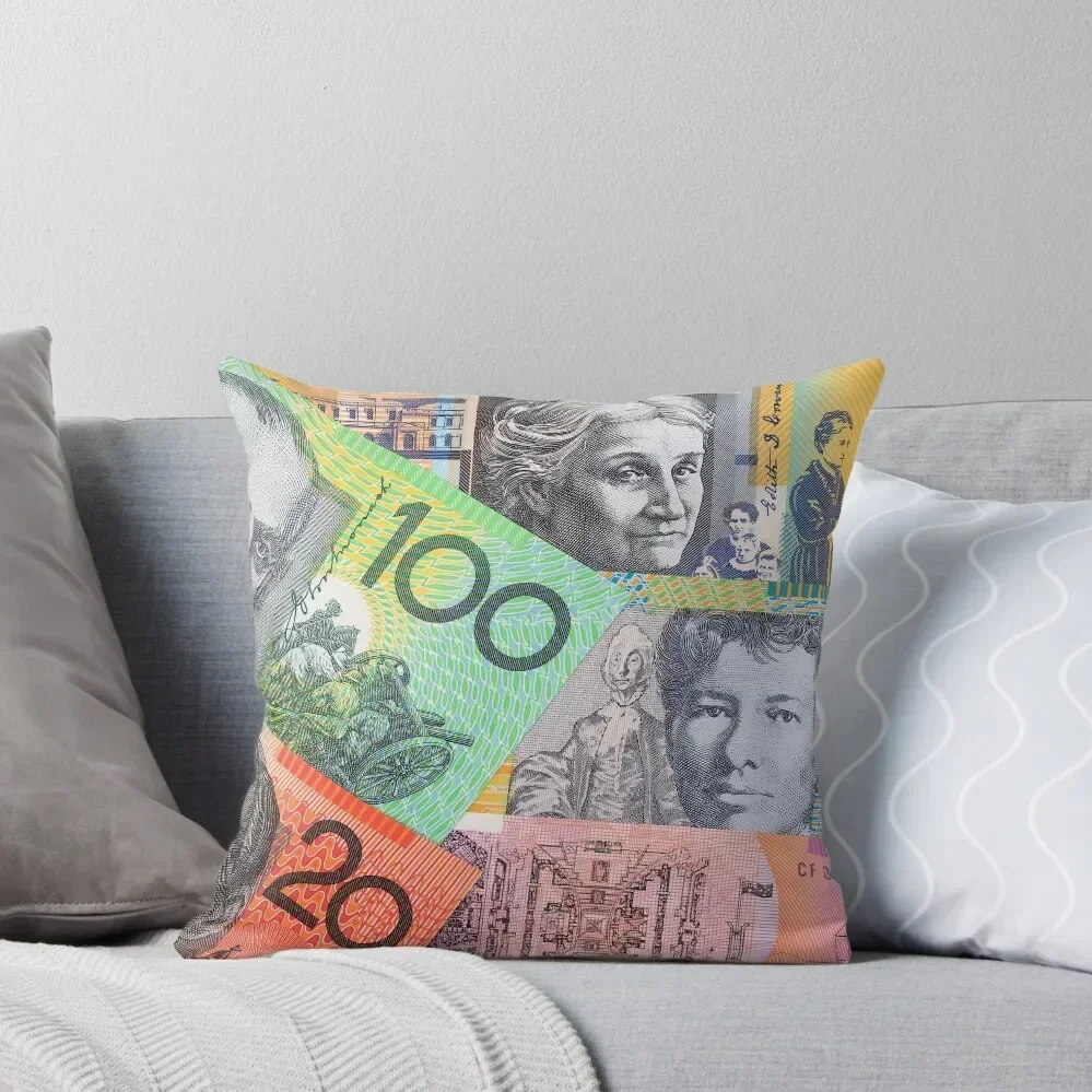 

Australian Dollars Throw Pillow Throw Pillow Sofa Cushion Christmas Pillow