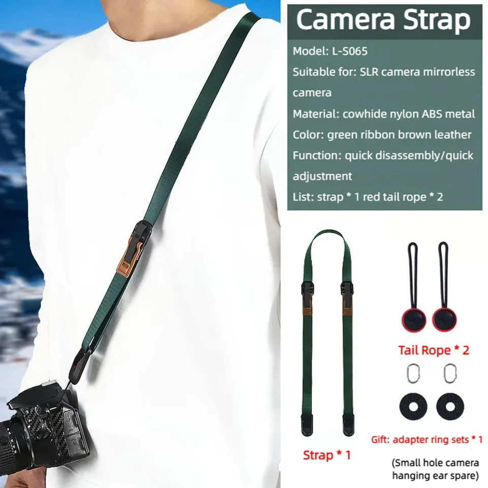 Camera Shoulder Strap Quick Release Adjustable Neck Sling for Canon Nikon Sony 7C A6400L A7CR A7S A6700 A6300 A6300 A7 IV DSLR