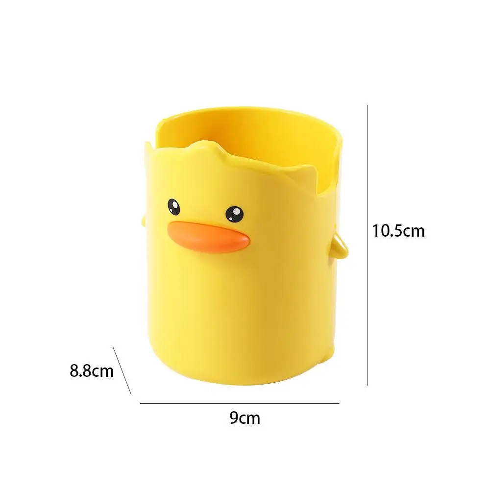 Organizer School Accessories Cute Home Decor Student Stationery Pencil Case Yellow Duck Pen Holder Desktop Storage Box