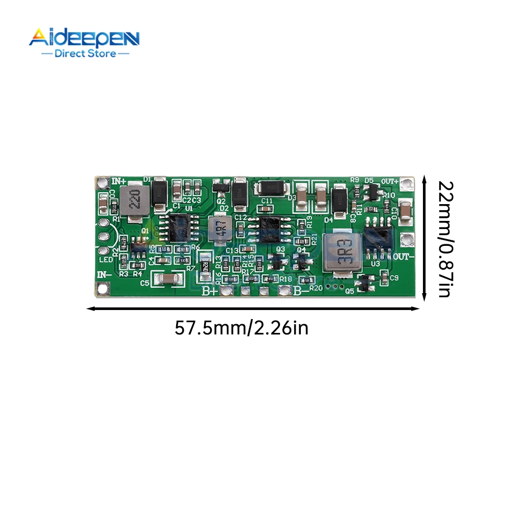 DC 12V 36W 3A Fast Charge UPS Power Supply / 3S 18650 Lithium Battery Charger Module DC-DC Step Up Booster Converter 12V