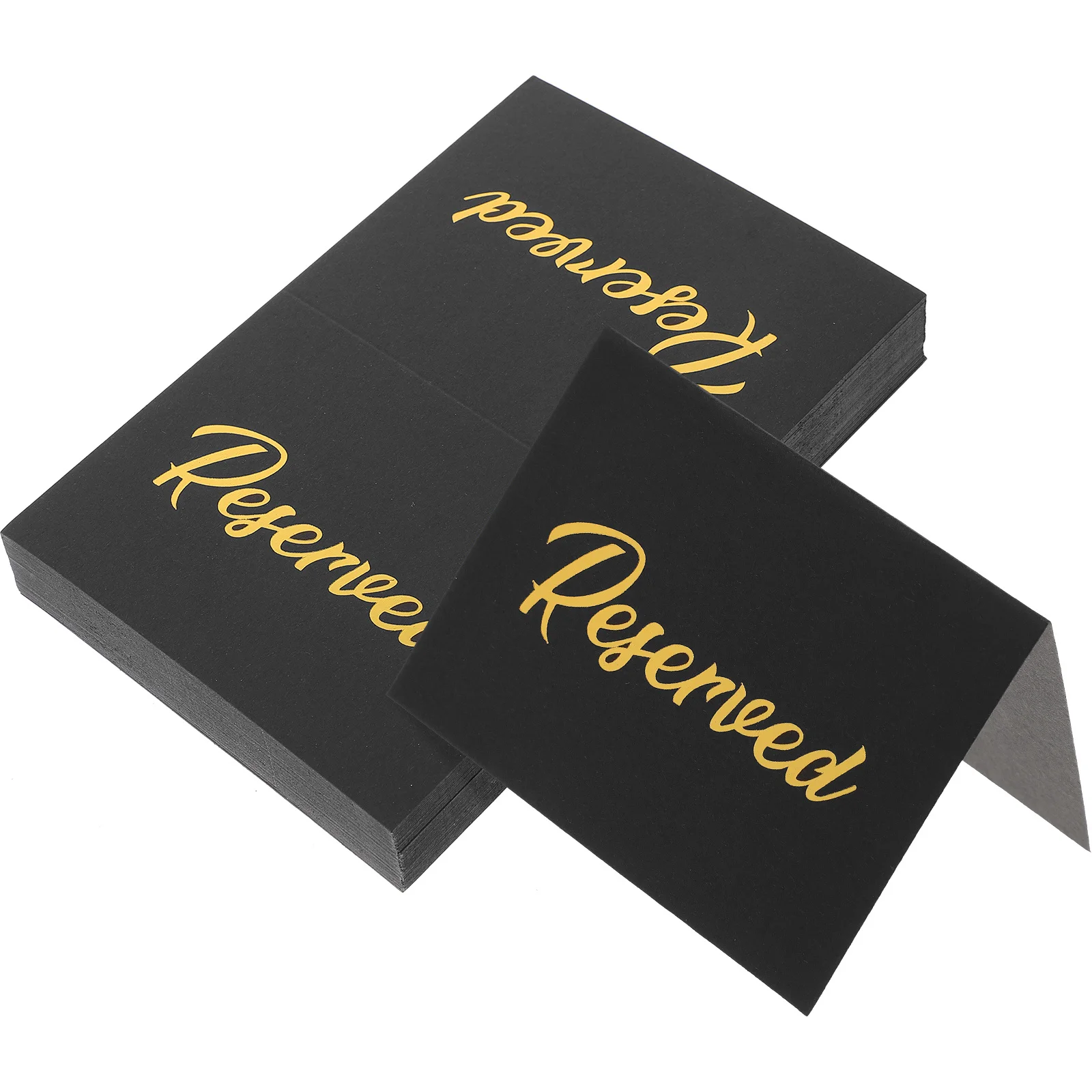 

50 Pcs Letter Table Card Banquet Dining Reserved Signs for Wedding Paper Seat Reservation Tag