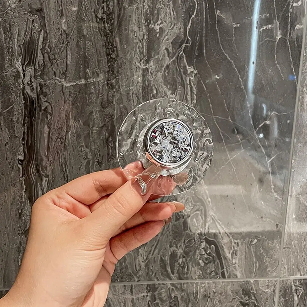 Acrilico bagno cristallo trasparente gancio parete appendiabiti maniglia porta asciugamano chiave gioielli gancio accessori da cucina