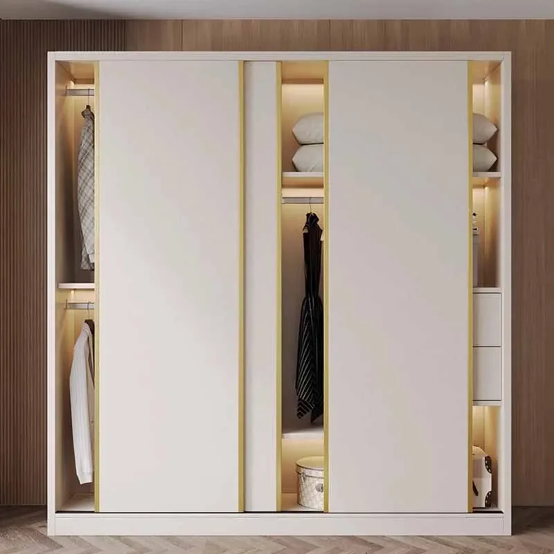 Clothes Girls Wardrobe Storage Gold Black Cube Display Wardrobe European Multifunction Vitrinas Cristal Expositoras Furniture