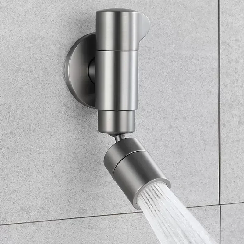 ก๊อกน้ําอ่างล้างจานห้องน้ําติดผนัง Chrome สีเทาทองเหลืองหมุน MINI อ่างล้างหน้าห้องน้ํา TAP Mop สระว่ายน้ํา TAP Bibcock ก๊อกน้ํากลางแจ้ง