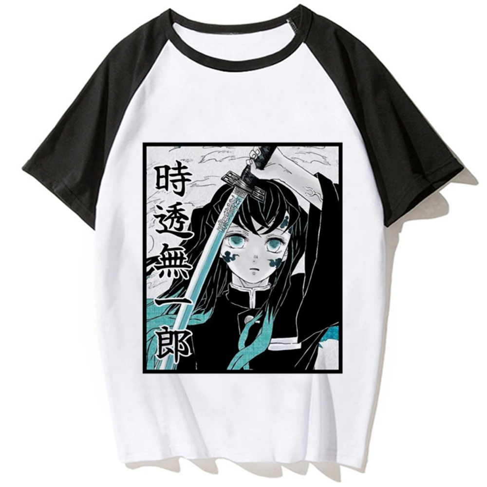 Muichiro Tokito Tee women manga anime t shirt female graphic anime clothing