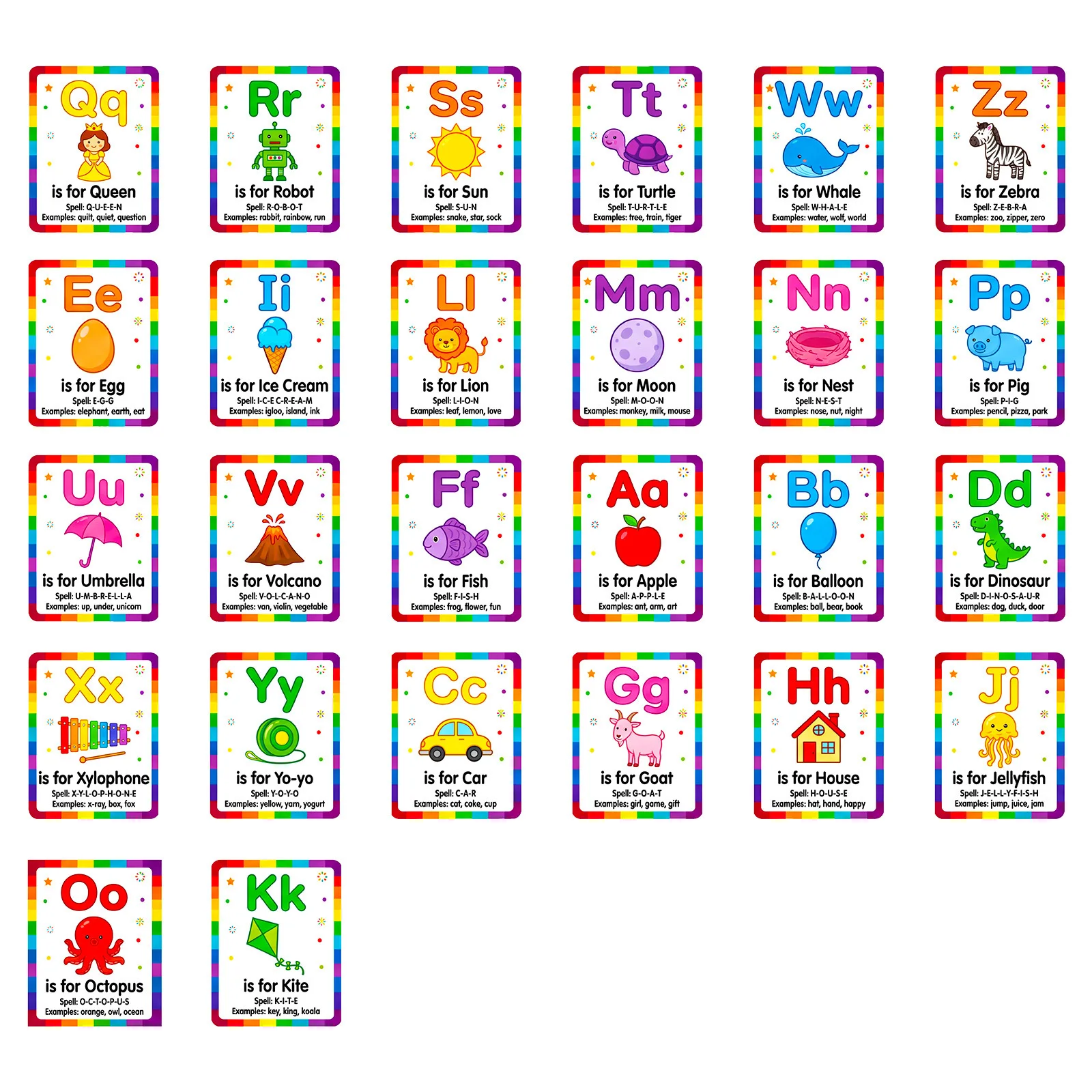 Waterproof Letter Stickers Abc Phonics Stickers For Preschoolers Parents Classroom Decor