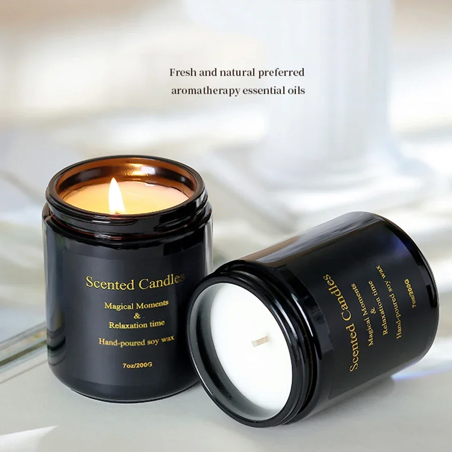 

Smokeless Aromatherapy Candles Soy Wax Handmade Creative Bedroom Decoration Aromatherapy Candle Cups Handheld Gift Box