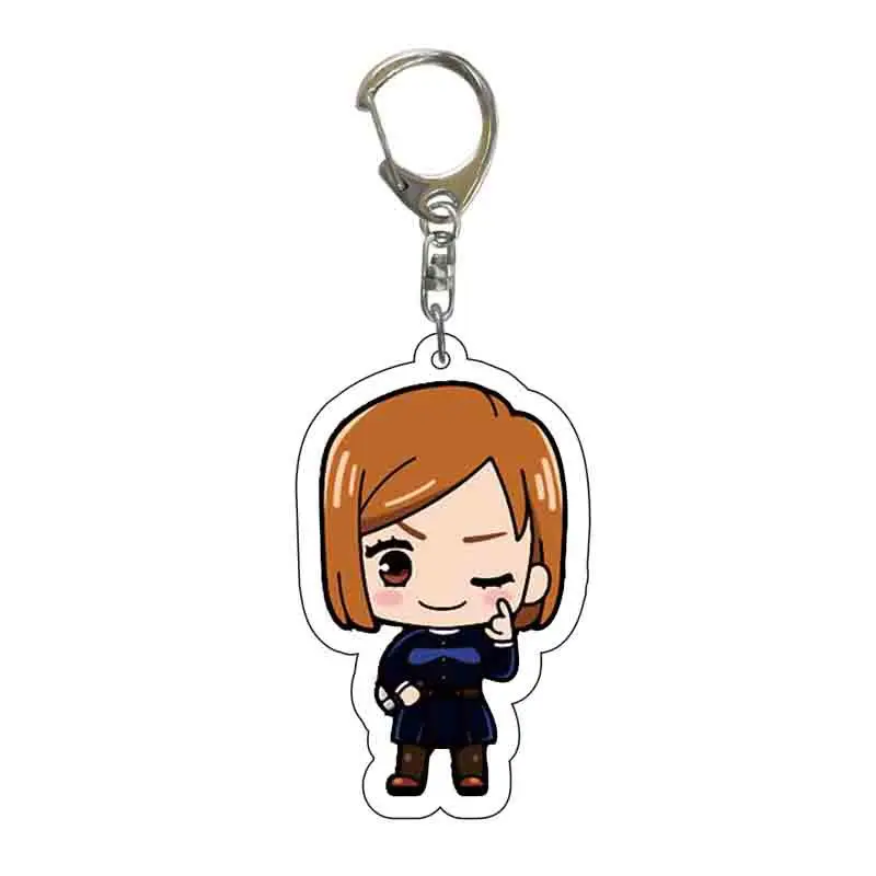 Anime Acrylic Keychains Fushiguro Toji Okkotsu Yuta Geto Suguru Ryomen Sukuna Inumaki Toge Car Keyrings Bag Accessories Figure